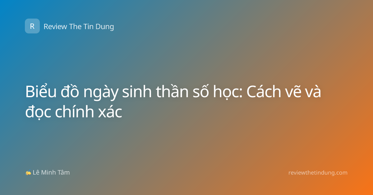 Biểu đồ ngày sinh thần số học: Cách vẽ và đọc chính xác